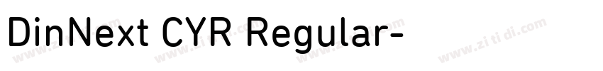 DinNext CYR Regular字体转换